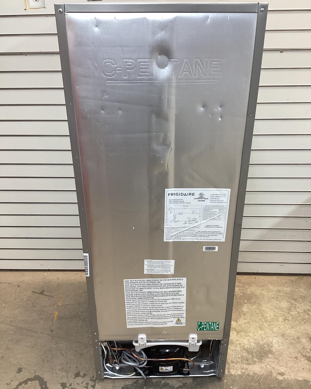 Frigidaire 7.5 cu. ft. Mini Refrigerator with Top Freezer in Stainless Look