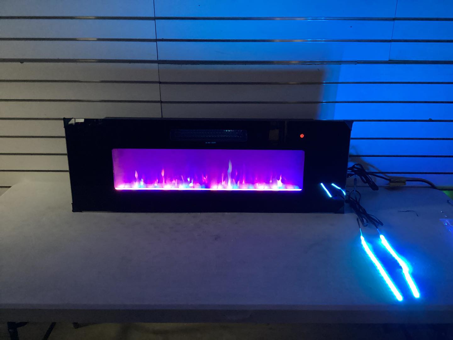 Fireplace - 40” Retrofit Fireplace Insert Heater with LED Strips