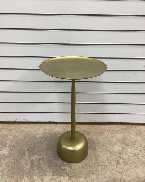 Table - Creative Co-Op Metal Martini Cocktail Table, Gold Finish