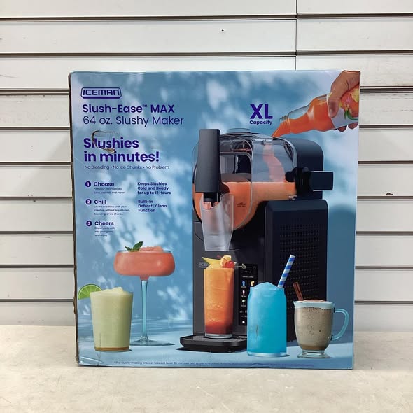 Slushy Machine - Iceman by Chefman Slush-Ease 88 oz. Total / 64 oz. Drink Capacity Slushy Maker with Touchscreen