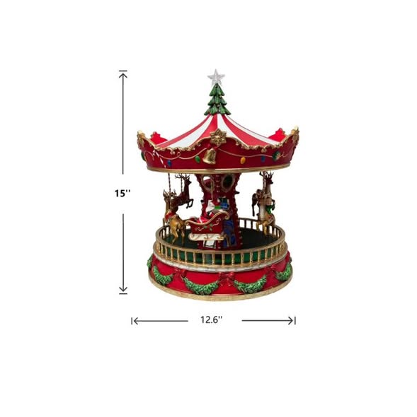 Member's Mark 15" Pre-Lit Musical Carousel