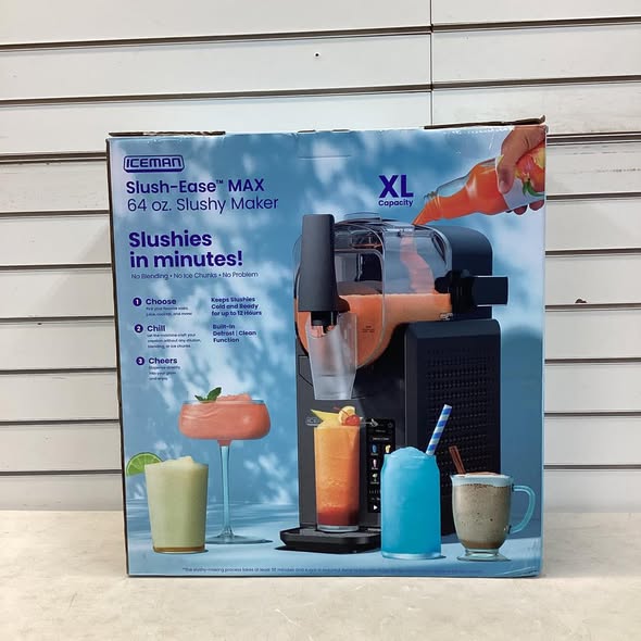 Slushy Machine - Iceman by Chefman Slush-Ease 88 oz. Total / 64 oz. Drink Capacity Slushy Maker with Touchscreen