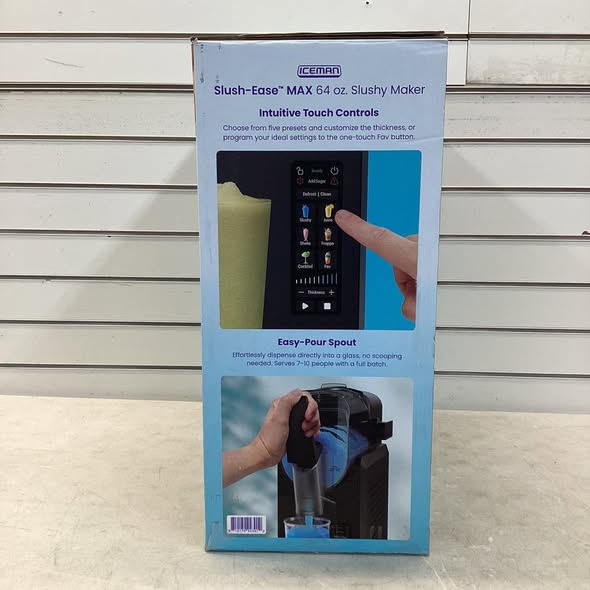 Slushy Machine - Iceman by Chefman Slush-Ease 88 oz. Total / 64 oz. Drink Capacity Slushy Maker with Touchscreen