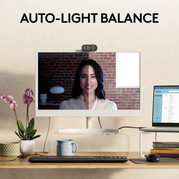 Webcam - Logitech Brio 100 1080p Webcam - Black