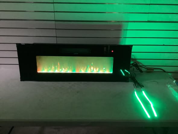 Fireplace - 40” Retrofit Fireplace Insert Heater with LED Strips