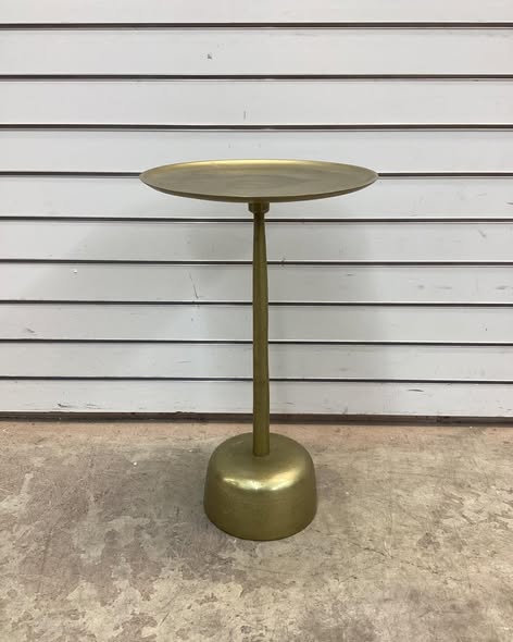 Table - Creative Co-Op Metal Martini Cocktail Table, Gold Finish