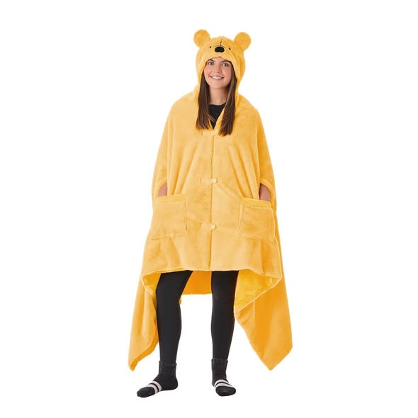 Blanket - Winnie The Pooh 43" x 81" Hooded Blanket