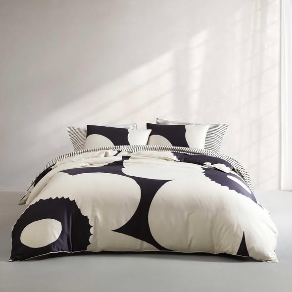 Bedding Set - Marimekko - Full/Queen Duvet Cover Set, Super Soft Bedding with Matching Shams