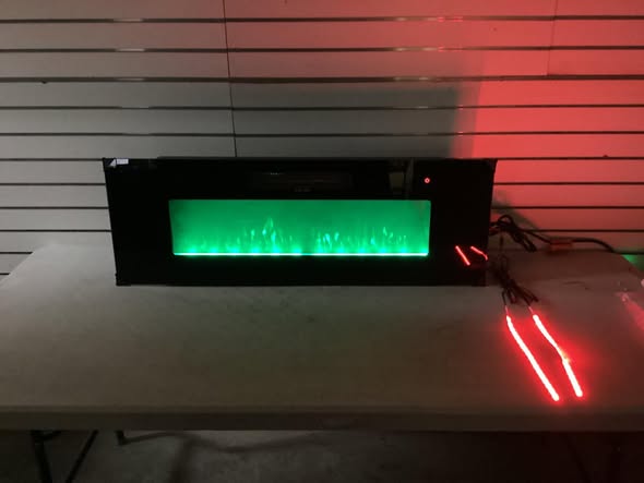 Fireplace - 40” Retrofit Fireplace Insert Heater with LED Strips