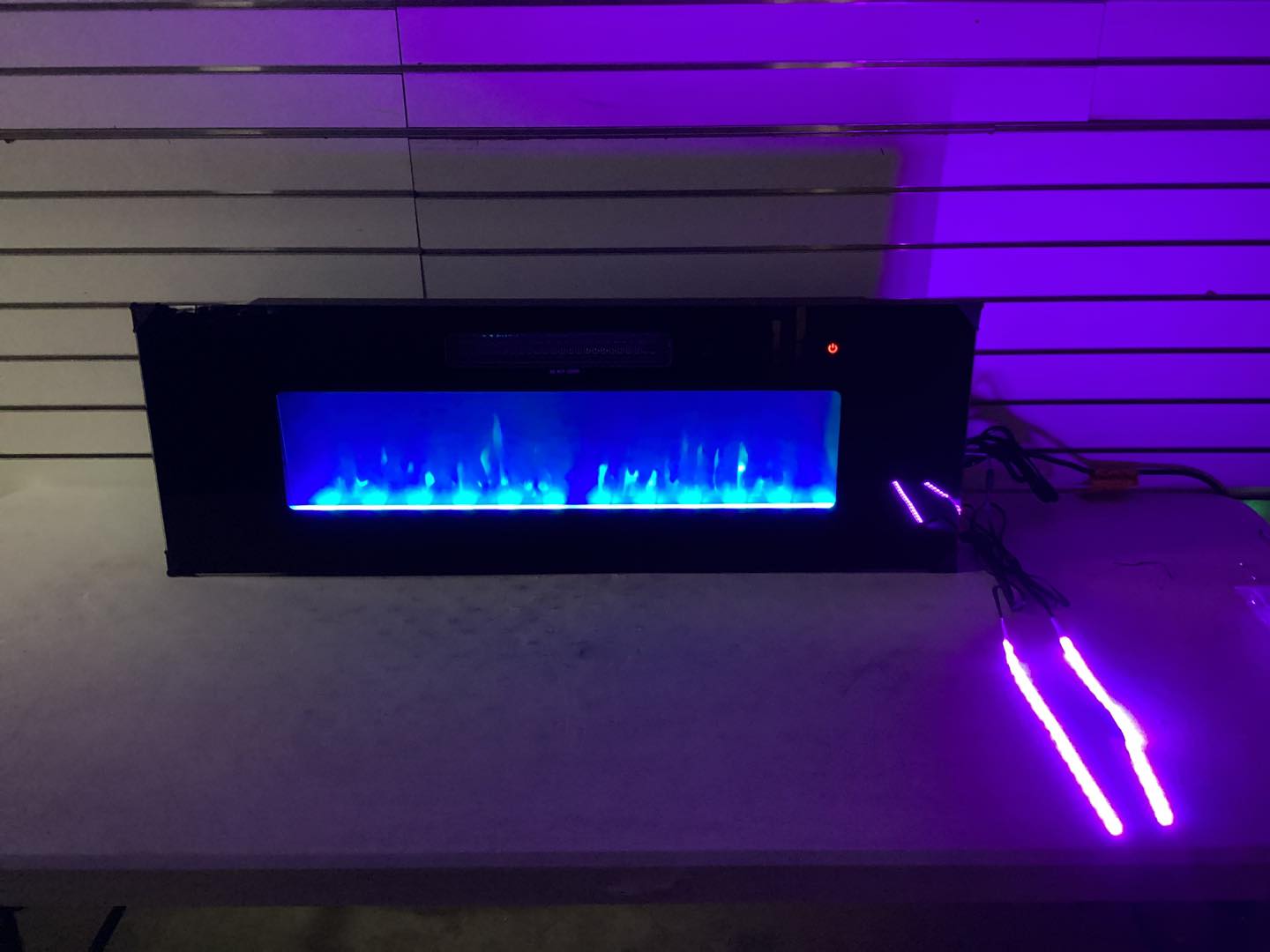 Fireplace - 40” Retrofit Fireplace Insert Heater with LED Strips