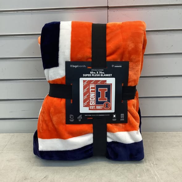 Blanket - Logo Brands Illinois Fighting Illini 60"x70" Super Plush Blanket