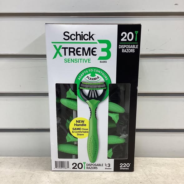 Schick Xtreme3 Sensitive Disposable Razors for Men, 20 ct.