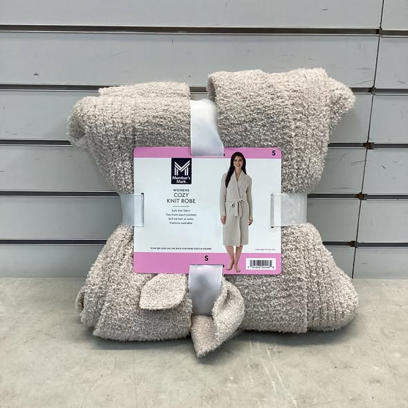 Member's Mark Women's Cozy Knit Robe - Size Small