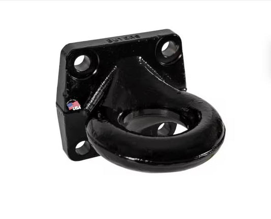 BUYERS PRODUCTS 3 in. I.D. Heavy-Duty Forged 4-Bolt Mount Drawbar Zinc Plated