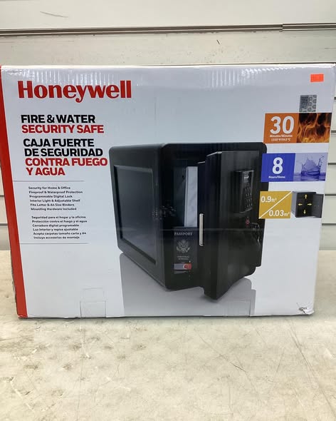 Honeywell 0.92 Cu Ft Waterproof Fireproof Theft Safe