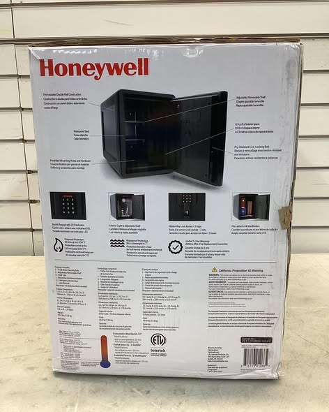 Honeywell 0.92 Cu Ft Waterproof Fireproof Theft Safe
