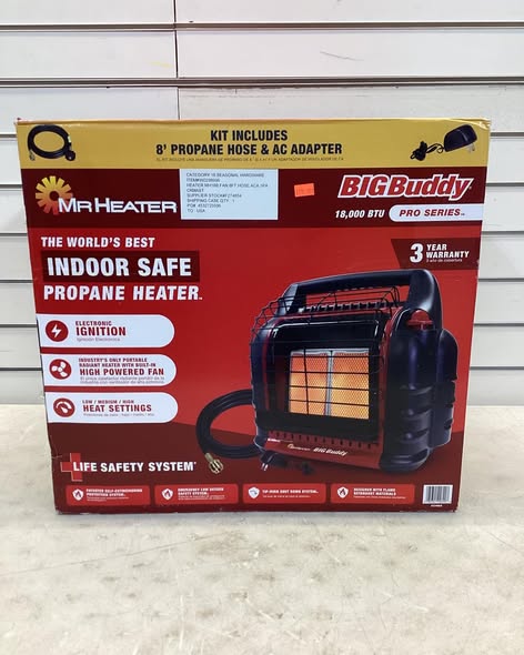 Mr Heater Portable Radiant Big Buddy Heater with Hose and Adapter