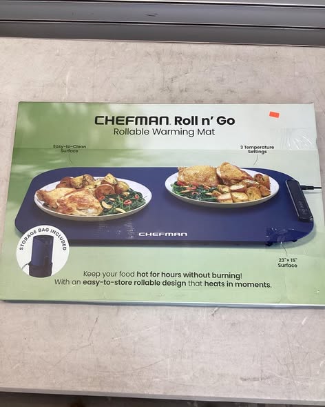 Chefman Roll 'n Go Rollable 23"x15" Warming Mat
