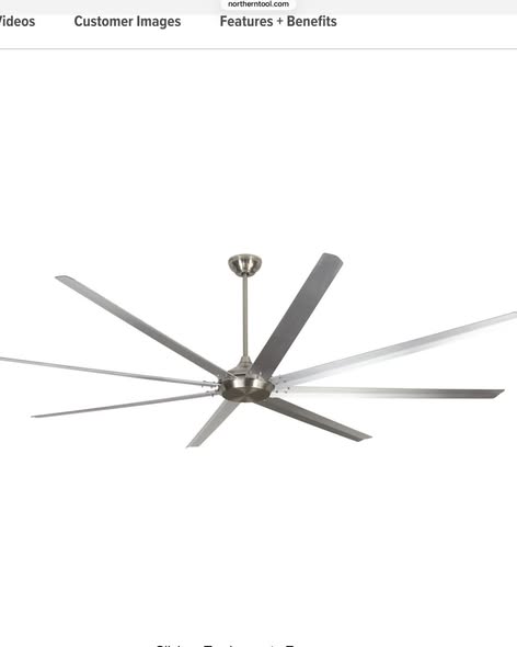 Brand new Bannon High-Volume Industrial Ceiling Fan, 100in., 23,000 CFM