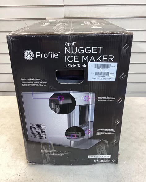 GE Profile Opal Nugget Ice Maker + Side Tank