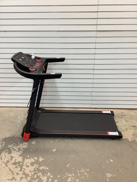 Costway - 2.25HP Electric Running Machine Treadmill Bluetooth Speaker APP Control - Red