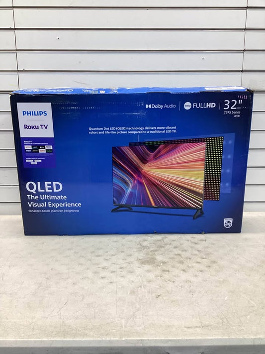 TV - Brand New Philips 32" Class 7900 Series QLED Full HD Roku Smart TV