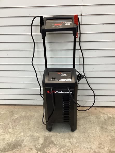 Schumacher Wheeled Battery Charger/Trickle Charger/Desulfator/Engine Starter, 12/24 Volt