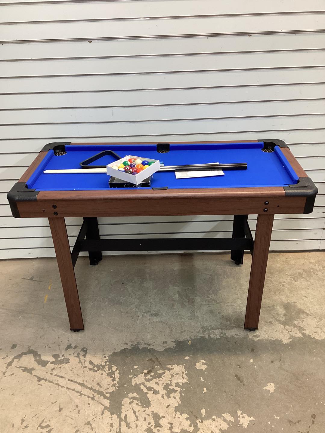 Costway Blue Wooden Mini Pool Table