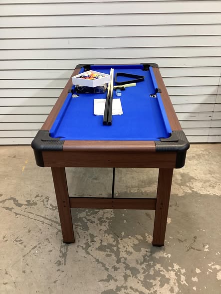 Costway Blue Wooden Mini Pool Table