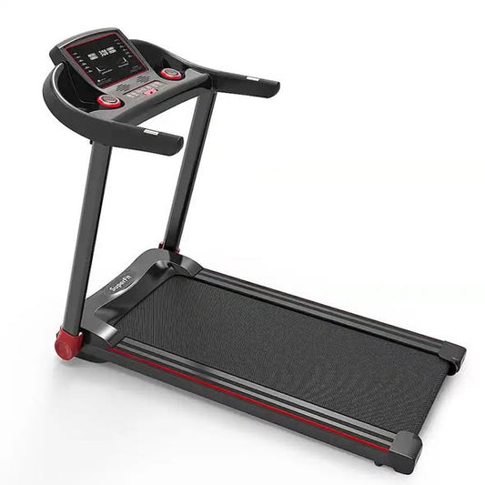 Costway - 2.25HP Electric Running Machine Treadmill Bluetooth Speaker APP Control - Red