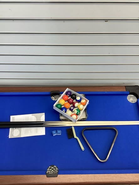 Costway Blue Wooden Mini Pool Table