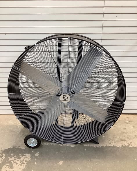 Strongway Open Motor Direct-Drive Drum Fan, 48in., 2/3 HP, 18,900 CFM