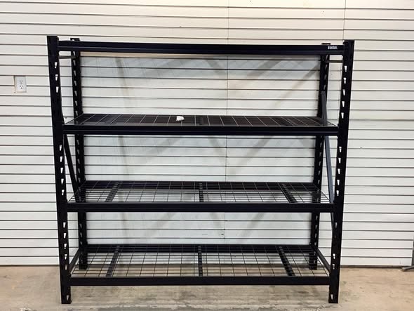 Ironton 4-Tier Storage Shelving, 77in.W x 72in.H x 24in.D