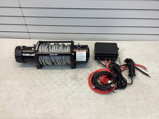 Ultra-Tow 12 Volt DC-Powered Off-Road Vehicle Winch, 12,000-Lb. Capacity - Lightly Used