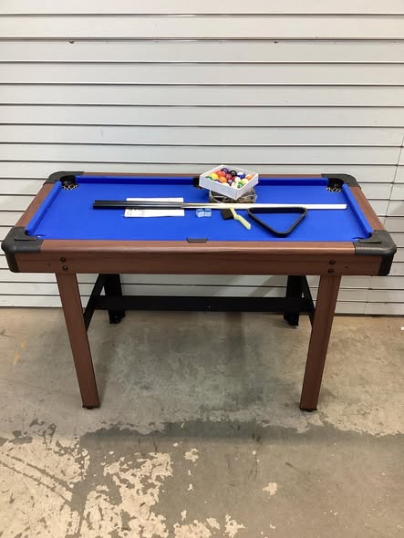 Costway Blue Wooden Mini Pool Table