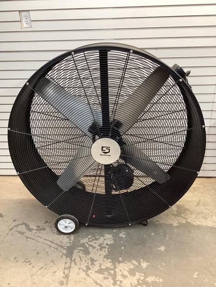 Strongway 48in. Belt Drive Drum Fan, 20,600 CFM, 9/10 HP Fan Diameter 48 in - Lightly Used