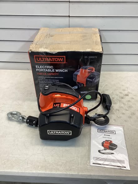 Ultra-Tow Portable Electric Winch, 120V - Lightly Used