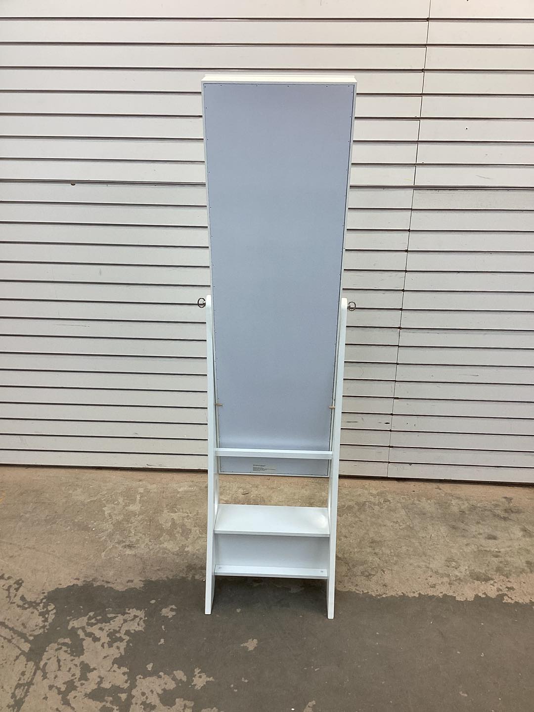 Freestanding Full Length Mirrored Jewelry Armoire with 6 Drawers