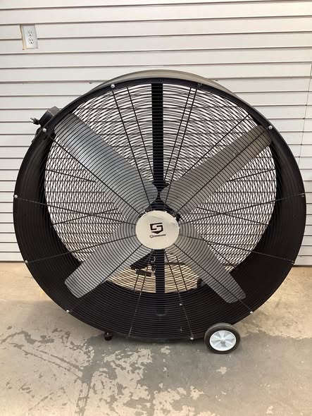 Strongway 48in. Belt Drive Drum Fan, 20,600 CFM, 9/10 HP Fan Diameter 48 in - Lightly Used
