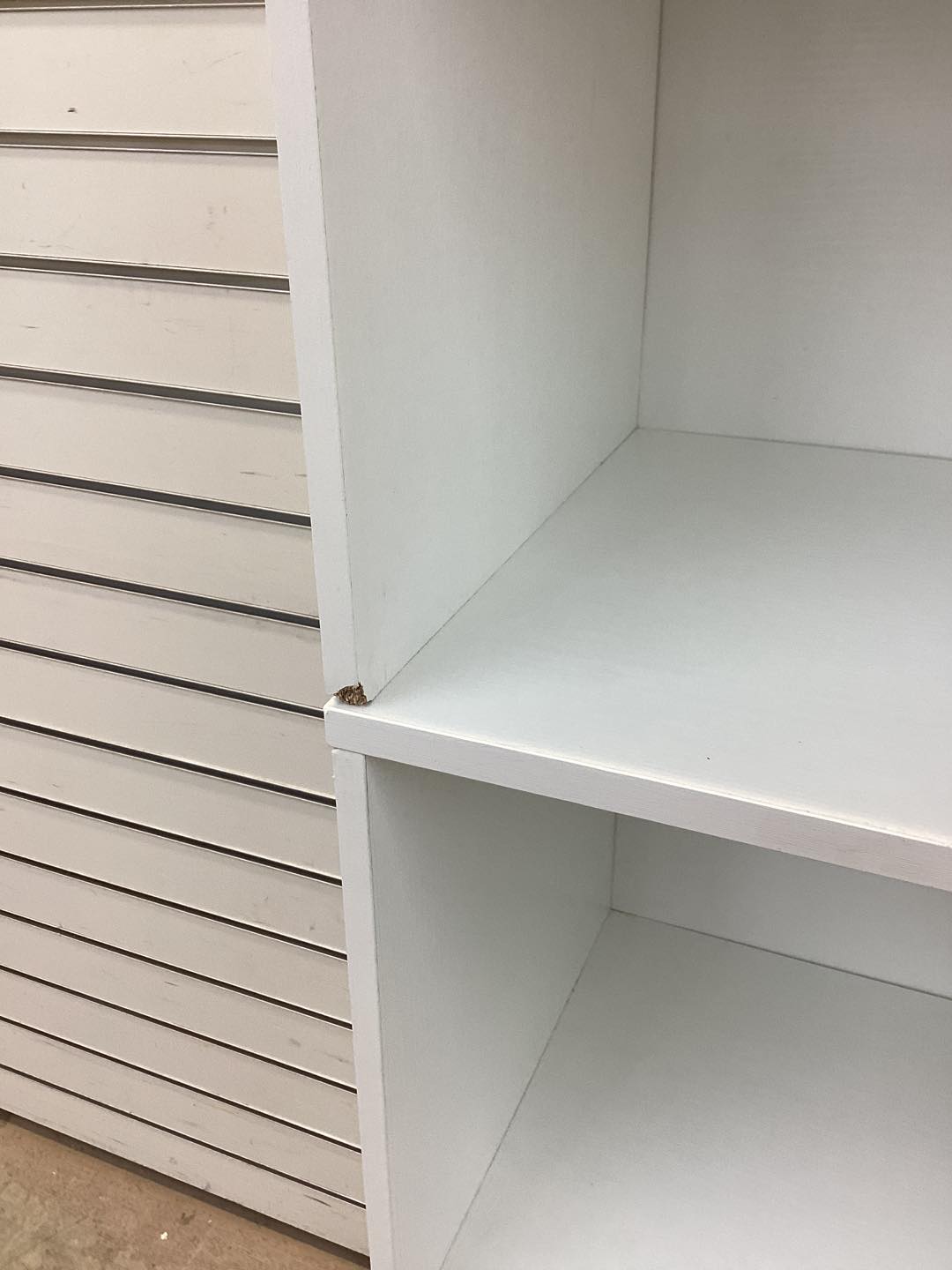 MAT EXPERT 74” White Tall Bookcase, Modern Display Storage Cabinet