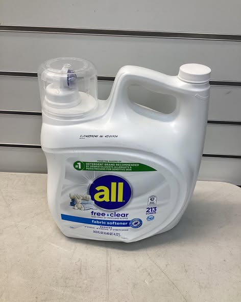 all Liquid Fabric Softener, Free Clear, 213 loads, 143 fl. oz.