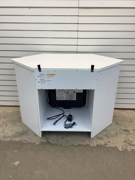 Fireplace Corner TV Stand with LED Lights and Smart APP Control for 50 Inches TV