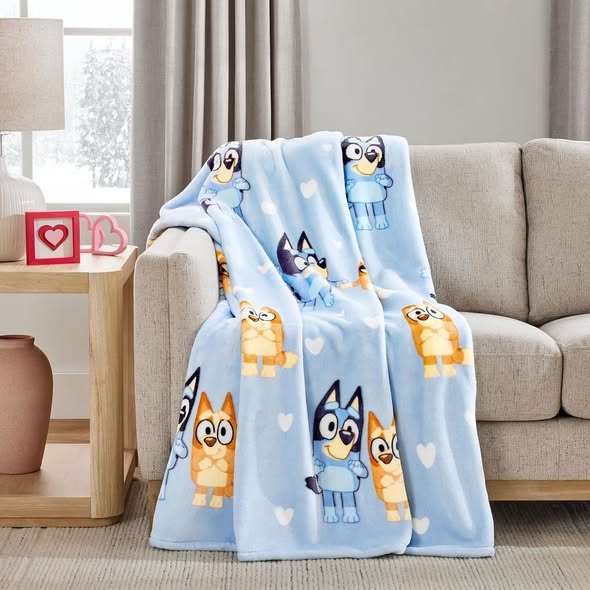 Blanket - Bluey Silk Touch Throw, 60" x 70"