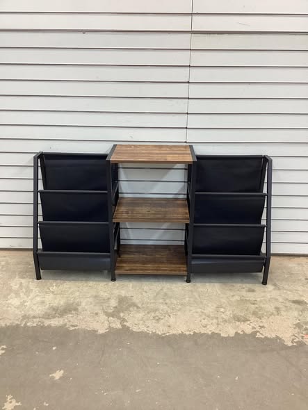 Record Player Stand with Record Holders