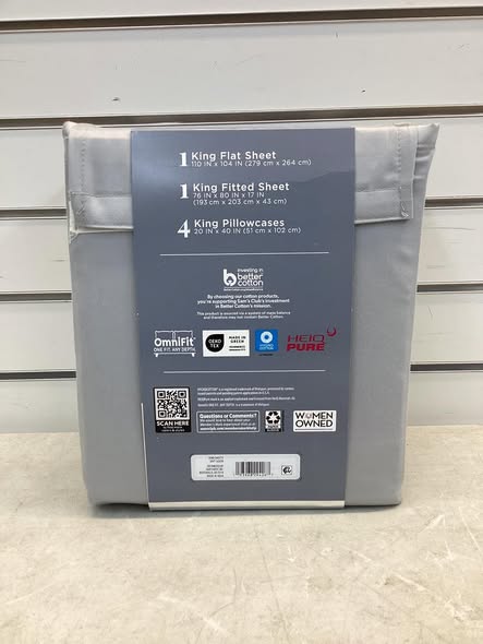 Sheet Set - Member's Mark Performance 500-Thread-Count Solid Sheet Set, King Size