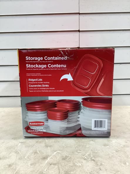 Rubbermaid EasyStore Containers with Lids, 30-Piece Set