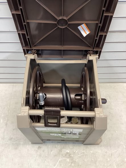 True Temper NeverLeak Plastic 175-ft Container Hose Reel