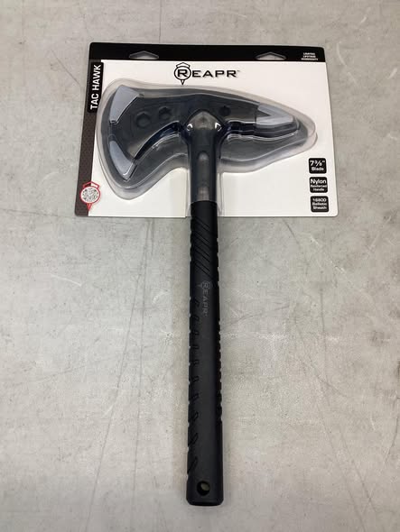 Reapr 11000 TAC Hawk Axe, Stainless Steel Blade, Nylon-Filled Fiberglass Handle, Comfort Grip Handle, 15-3/4 in L