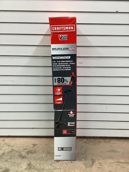 CRAFTSMAN V20 Brushless RP 20-volt max 13-in Straight Shaft Battery String Trimmer 5 Ah