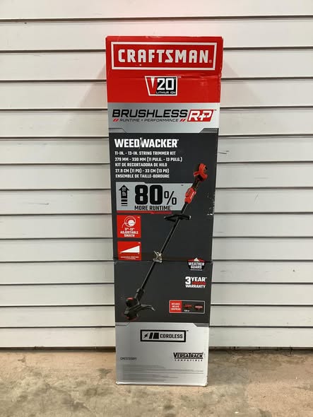CRAFTSMAN V20 Brushless RP 20-volt max 13-in Straight Shaft Battery String Trimmer 5 Ah